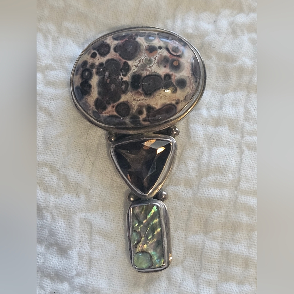 Semi-precious Stone Pendant 925 Silver